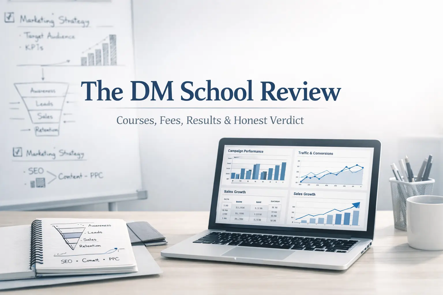 Read more about the article The DM School Review 2026 – Honest Review, Courses, Fees, Results & Verdict