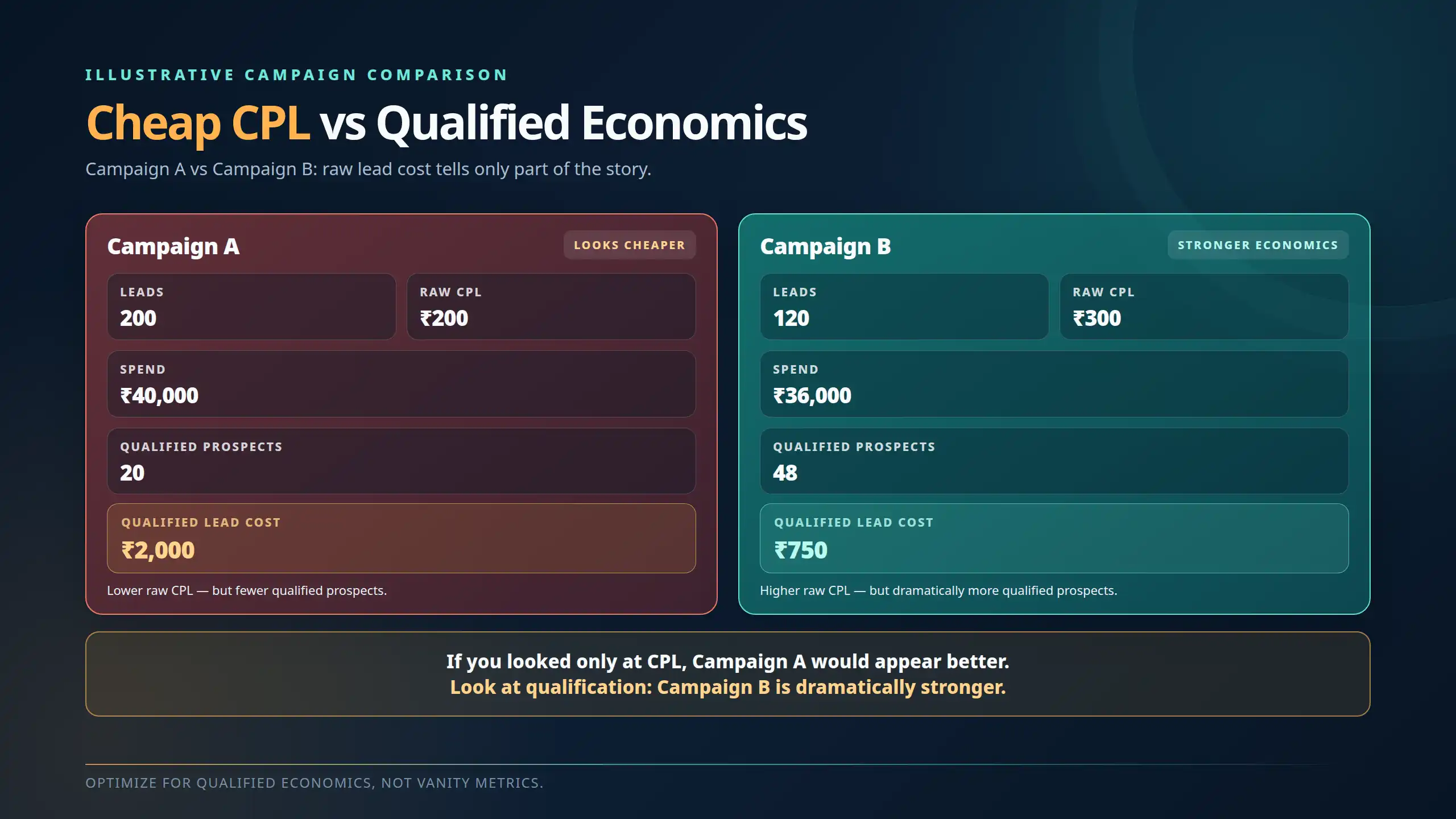 Cheap CPL vs Qualified Economics